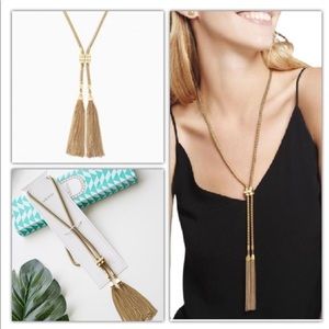 Stella & Dot Jacqueline tassel necklace